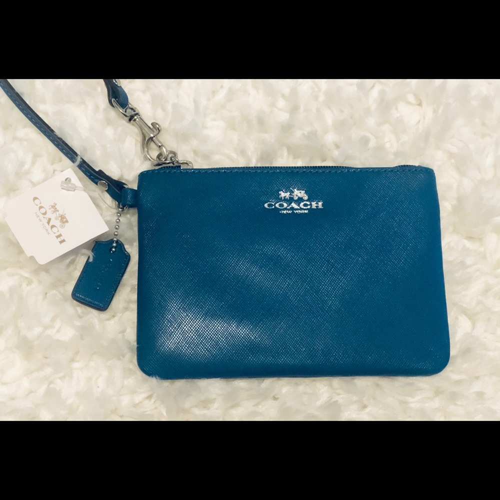 Coach | Small Teal Wristlet